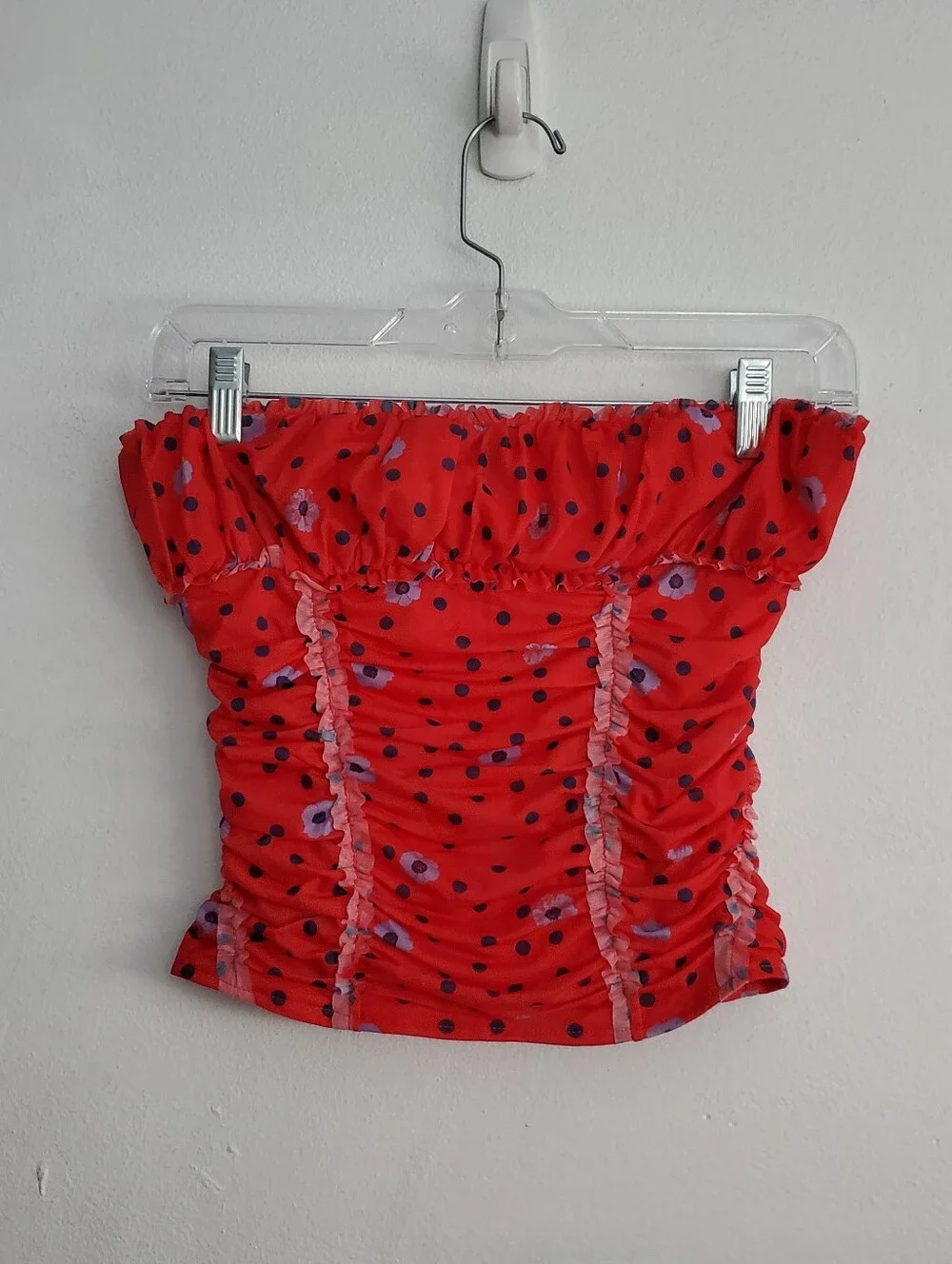 Free People Scottie Printed Tube- Red